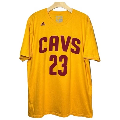 CLEVELAND CAVALIERS Lebron James yellow Adidas basketball jersey shirt XL NBA - Image 1 of 4