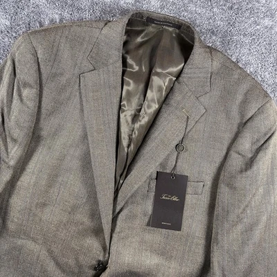 Tasso Elba Blazer Men’s 40R Brown Wool Silk Sport Coat Suit Jacket NEW READ - Image 1 of 4