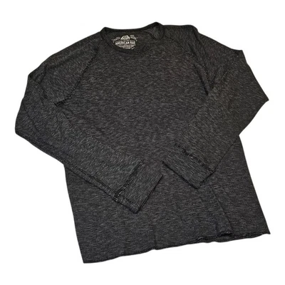 AMERICAN RAG LONG SLEEVE WAFFLE KNIT TEE SZ XL GRAY - Image 1 of 4