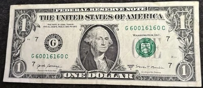 2017 A Chicago $1 Bill Trinary Flipper Bookend 60’s Triple Pair Note - Image 1 of 2