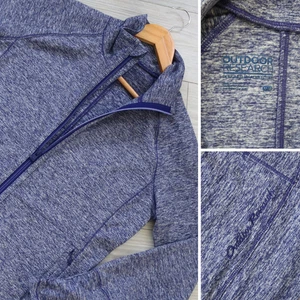 Outdoor Research Jacket Women's M Navy Heathered 'Melody' Hiking Logo Full Zip - Picture 1 of 10