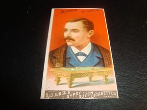 1888 GOODWIN ZIGARETTEN ALTER RICHTER N162 TABAKKARTE ROH SLOSSON POOL BILLARD - Bild 1 von 2
