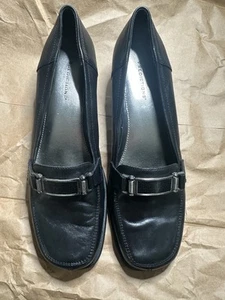 Predictions Leather Black Adelle Shoes With Buckle Women's 8.5 - Picture 1 of 7