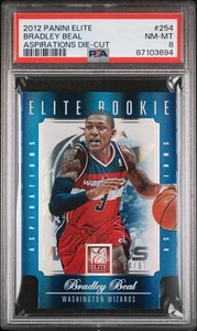 2012 Panini Elite Aspirations Die-Cut #254 Bradley Beal RC PSA 8 NM-MT 74/97 - Picture 1 of 3