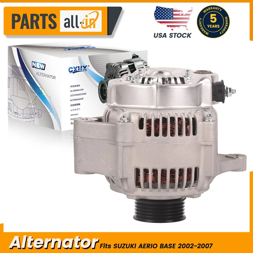 NEW ALTERNATOR FOR 2002-2007 SUZUKI AERIO SX 2L 2.3L 4 Cyl - Image 1 of 4