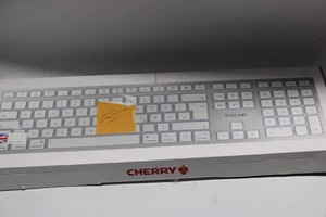 BESCHÄDIGTE Cherry KC6000 schmale schnurgebundene Tastatur - UK QWERTY LAYOUT BESCHÄDIGT FUNKTIONIERT - Bild 1 von 5