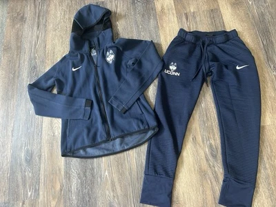 Nike Women’s UCONN Huskies Full Zip Hoodie Jacket Medium Dri-Fit Small Pants - Image 1 of 4