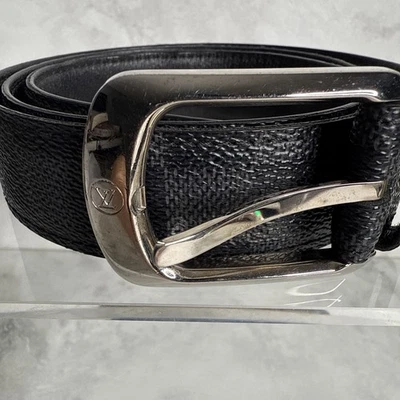 Cinturón Louis Vuitton grafito (unisex). M6821 Talla 85/34 Foto 1 de 4