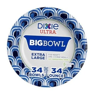 34 OUNCE PAPER BOWL, 34 COUNT Extra Large - Picture 1 of 2