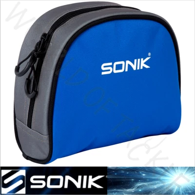 Funda acolchada para carrete de pesca marina Sonik para carretes azul NUEVO Foto 1 de 4