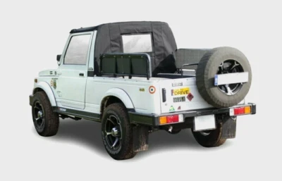 Half Soft Top Roof Black For Suzuki SJ413 SJ410 Samurai Maruti Gypsy King - Image 1 of 4