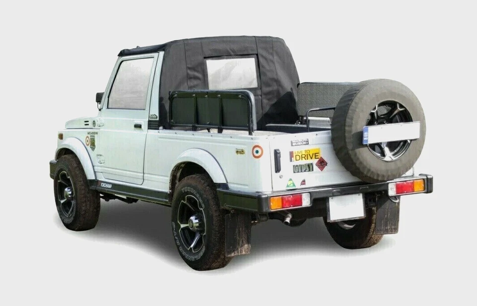 Half Soft Top Roof Black For Suzuki SJ413 SJ410 Samurai Maruti Gypsy King - Image 1 of 4