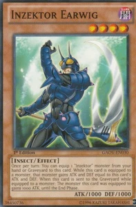 YUGIOH CARD INZEKTOR EARWIG GAOV-EN030 1ST EDITION - Picture 1 of 1