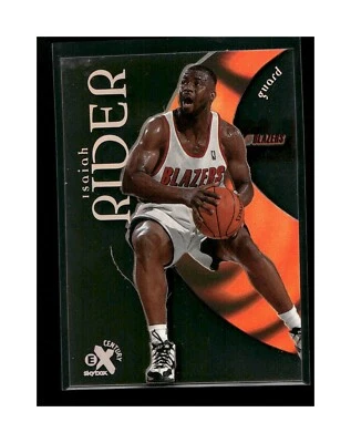 1998-99 E-X Century Portland Trail Blazers Basketball Card #53 Isaiah Rider - Image 1 of 2
