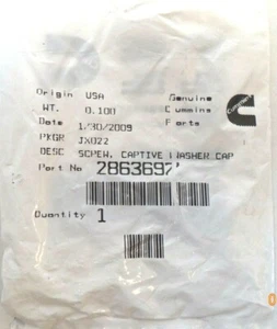 Cummins Captive Washer Hex Head Screw 2863697 - Picture 1 of 5