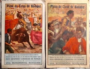 2 June 1950 Bullfight Program Badajoz Spain Vintage Manual Gonzalez Dos Santos - Picture 1 of 2