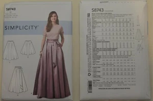 Simplicity- 8743 - Falda plisada de Misses en cuatro longitudes - Imagen 1 de 1