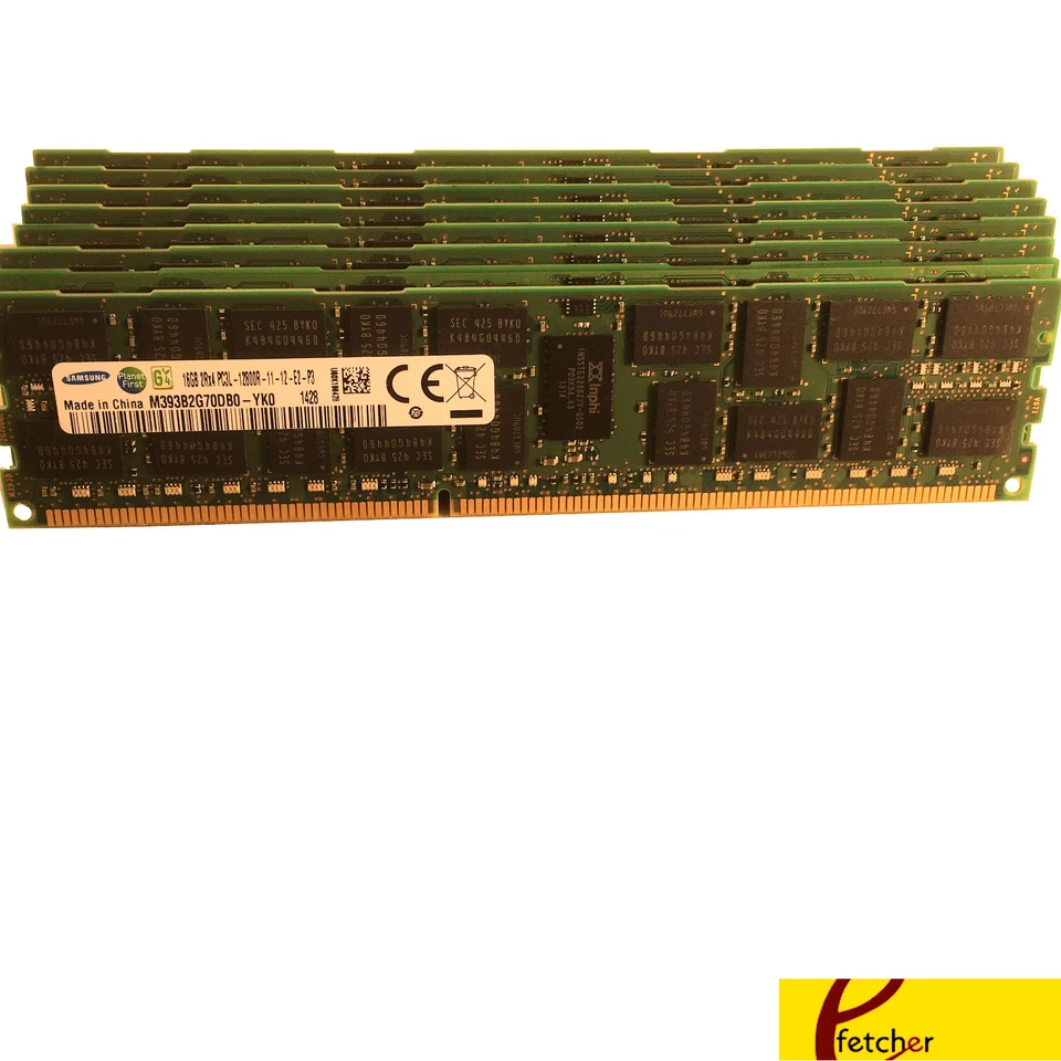 128GB Kit (8 x 16GB) DELL POWEREDGE R610 R710 R815 R510 C6105 C6145 R720 MEMORY  - Image 1 of 1