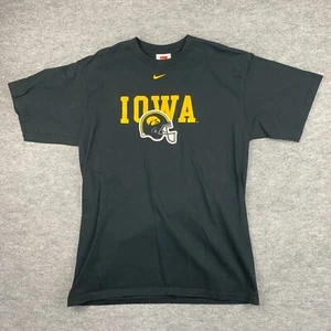 Iowa Hawkeyes Nike Team T Shirt - Vintage - Center Swoosh - Men’s L Football - Picture 1 of 6