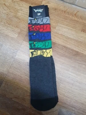 Voltron Legendary Defender Crew Socks Rare Loot Crew 8-12 Stripe Lions - Image 1 of 4