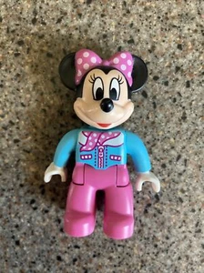 Lego Duplo Minnie Mouse Replacment Pink Blue Figure Cafe Airplane Set #10830 - Picture 1 of 2