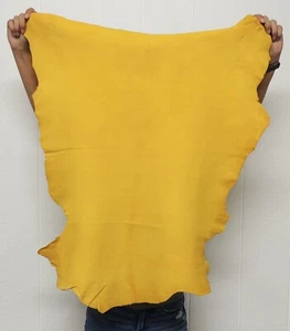 GOLD BUCKSKIN Leather Hide for Native Crafts Taxidermy SCA LARP Skin Pelt - Picture 1 of 24