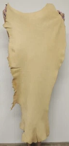 4-5 oz. BRAINTAN ELK Leather Hide for Native Crafts Moccasins Buckskins Bags - Picture 1 of 2