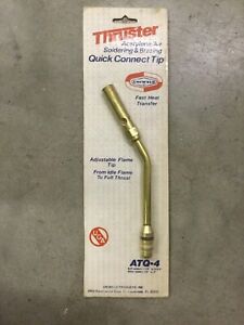 Uniweld Thruster Quick Connect Tip ATQ-4, Fits Turbo Torch, Soldering/ Brazing