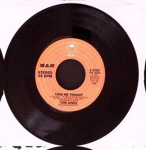 TOM JONES I HOPE YOU'LL UNDERSTAND/TAKE ME TONIGHT/EPIC RECOR VINYL 45 VG 37-159 - Picture 1 of 2