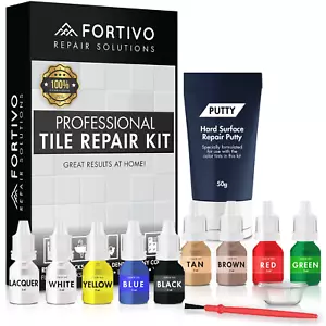 Porcelain Repair Kit for Tile, Stone, Marble, Floor, Shower, and Bathtub - Picture 1 of 12