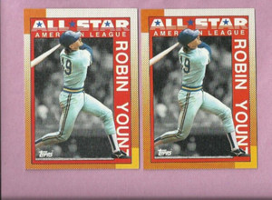 1990 TOPPS ROBIN YOUNT ALL STAR CARD #389 LOT MILWAUKEE BREWERS