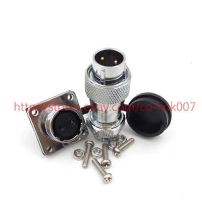  WS16- 2pin Waterproof Connectors IP67 High Voltage Bulkhead Power Connector - Image 1 of 4