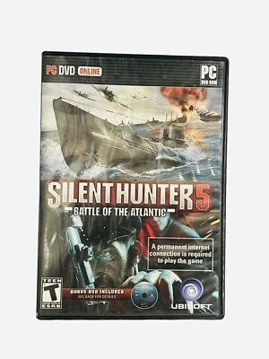 Silent Hunter 5 Battle of the Atlantic PC DVD Ubisoft WWII Submarine Sim Game - Image 1 of 4