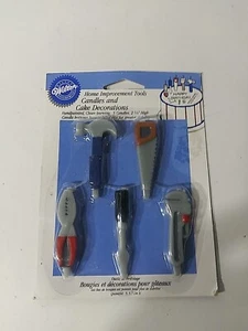 Vintage Wilton Home Improvement Tools Candles and Cake Decorations Carpenter - Picture 1 of 2