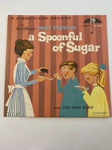 Disneyland Record Vintage 45 RPM MARY POPPINS UNA cucharada de azúcar Disney - Imagen 1 de 4