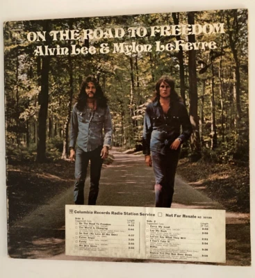 ALVIN LEE  MYLON LEFEVRE ON THE ROAD TO FREEDOM PROMO LP COLUMBIA KC 32729 1973 - Image 1 of 4