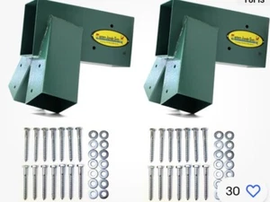 Eastern Jungle Gym Easy 1-2-3 A-Frame Two Bracket Kit w/ Mounting Hardware - Picture 1 of 2