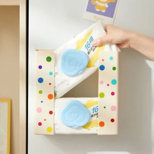 Paper Towel Storage Box Magnetic Attraction Paper Holder for Bathroom - Picture 1 of 9