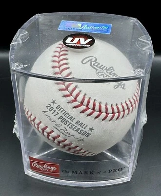 New 2017 Dodgers Rawlings Postseason Authentic Baseball w/ Team Logo & Record - Image 1 of 4