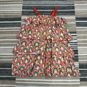 Tucker + Tate Girl Tiered Dress Cotton Sleeveless Playful Rainbow Summer Multi 7 - Picture 1 of 8
