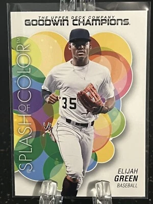 ELIJAH GREEN-----2023 UPPER DECK GOODWIN CHAMPIONS-----SPLASH OF COLOR - Image 1 of 2