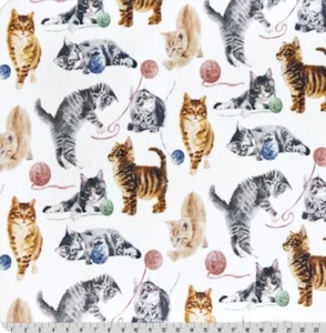 Feline Drive Fabric Minky Cuddle® CATNIP Cats Shannon Fabrics - Sold by the Yard - Picture 1 of 8