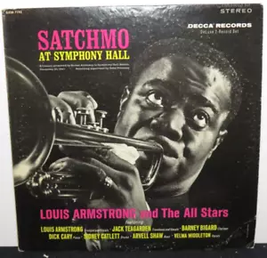 LOUIS ARMSTRONG SATCHMO AT SYMPHONY HALL (VG) DXSB-7195 LP VINYL RECORD - Picture 1 of 7