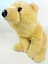 EJ Classic Polar Bear Cream Stuffed Animal Plush Long Pile Laying 22" Bean Bag  