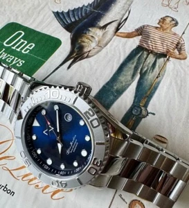 Mens diver watch Marlinwatch 45mm MK7 Stainless Steel Strap New - Picture 1 of 13