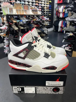 Talla 9 - Jordan 4 Retro Pale Citron, Bright Crimson 2019 seminuevo Foto 1 de 4