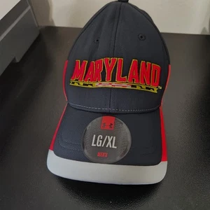 Gorra de béisbol Under Armour Maryland Terrapins roja azul marino para hombre L/XL - Imagen 1 de 5