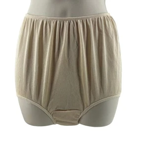Sears High Waist Granny Panties Brief Size 6 100% Shimmery Nylon Undies - Picture 1 of 5