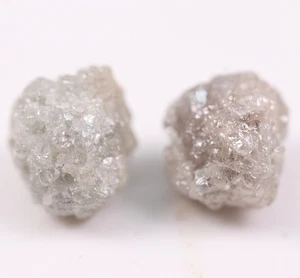 Diamante suelto crudo natural sin cortar gris de 1,44 quilates para hacer joyas - Imagen 1 de 9