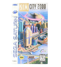 sim city 2000 (Sega Saturn) Manual Only - Auth Good Condition